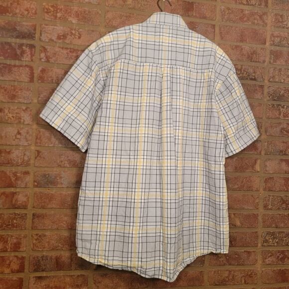 George Strait Wrangler plaid short sleeve shirt XL - Picture 2 of 3